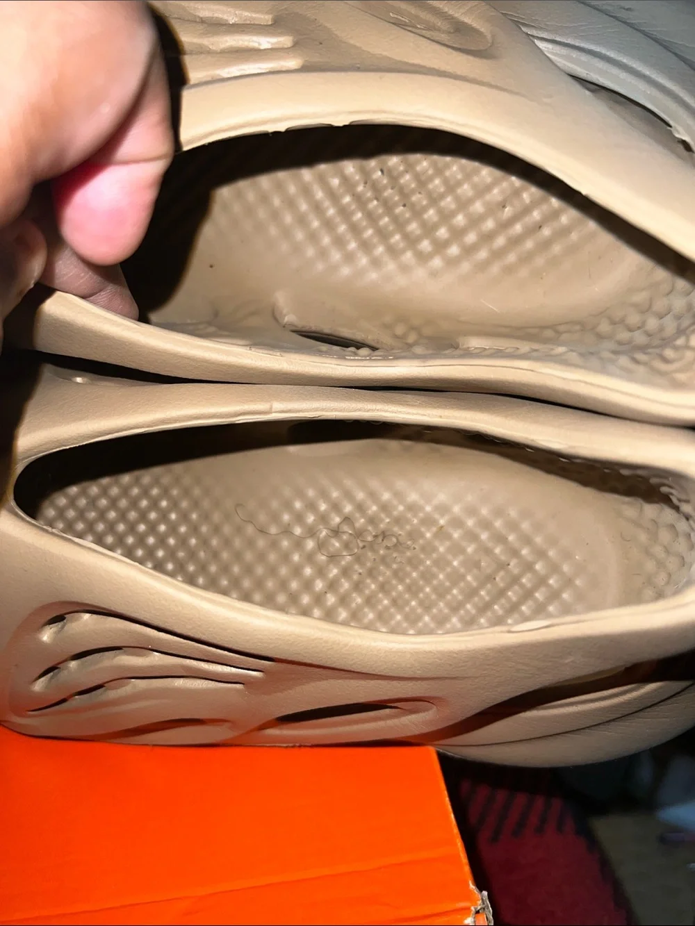 adidas Men’s Slip-On Foam Shoes Beige